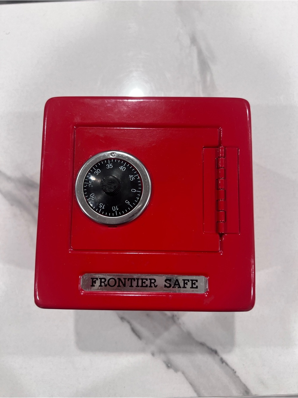 Red MINI Metal Kid Coin Safe Bank Cash Box with Combination Lock 5.25"H